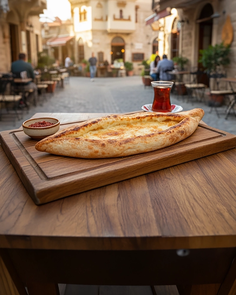 Hand-Stretched Cheese Pide